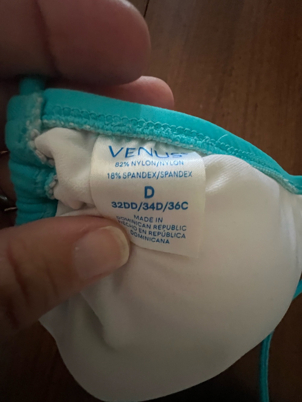 VENUS Teal Bikini top and bottoms - Picture 6 of 6